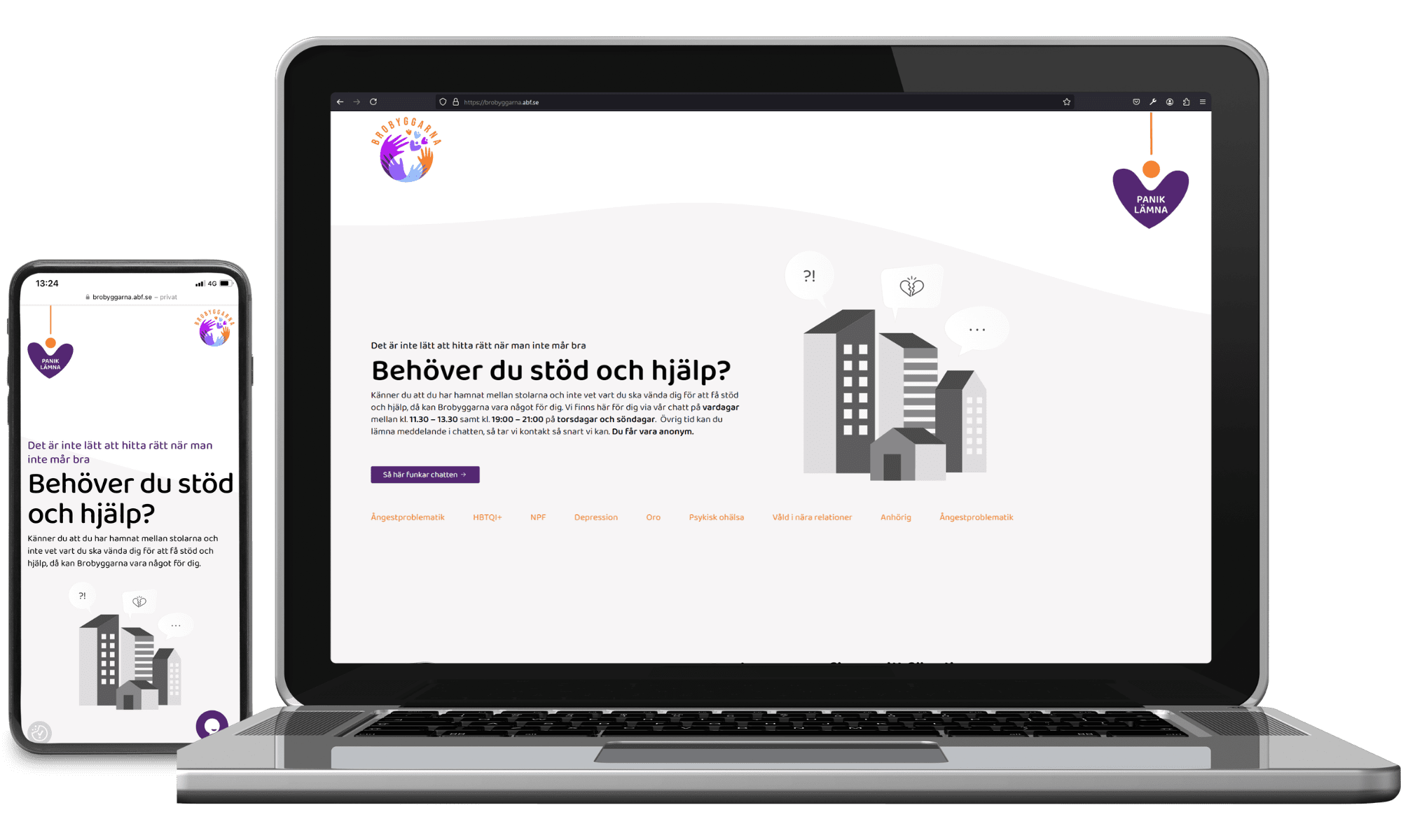 Digitalt visitkort ABF Brobyggarna