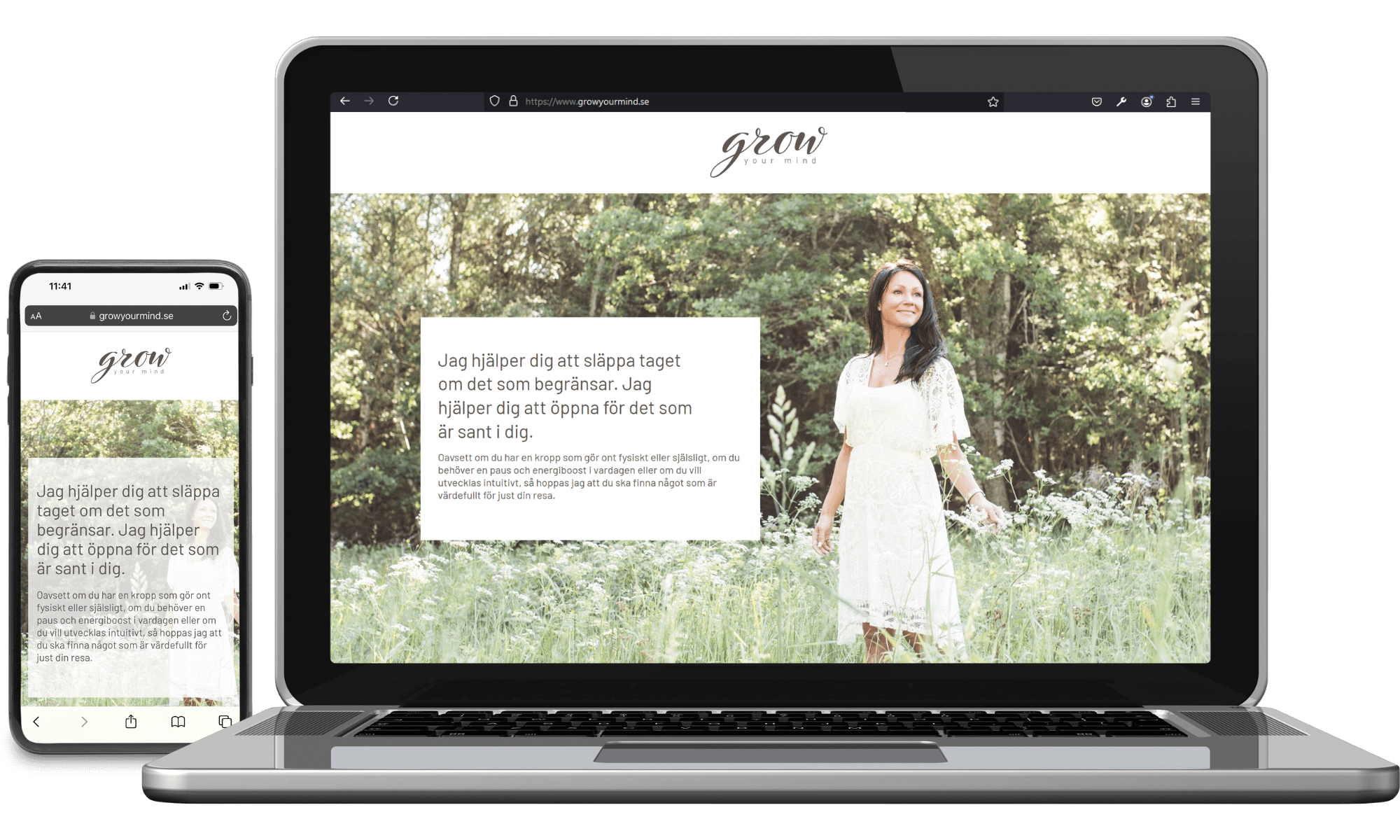 Digitalt visitkort Grow your Mind