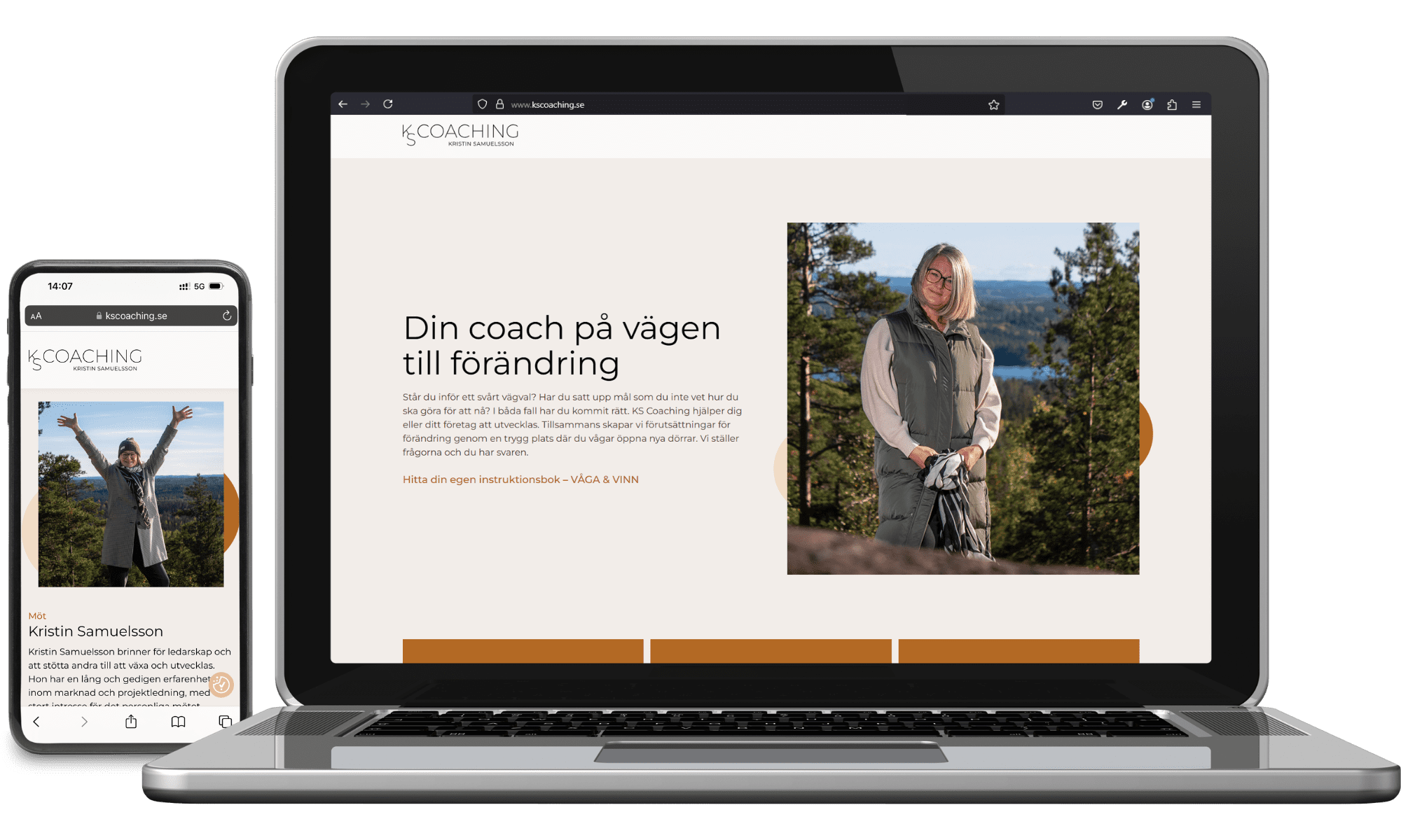 Digitalt visitkort KS Coaching