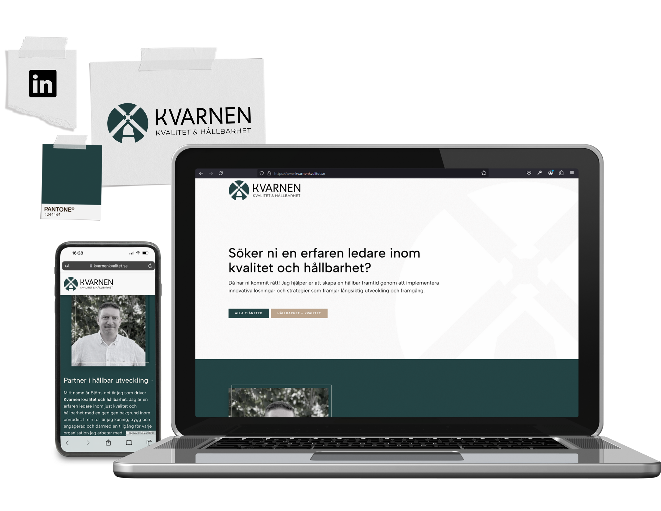 Digitalt visitkort Kvarnen kvalitet