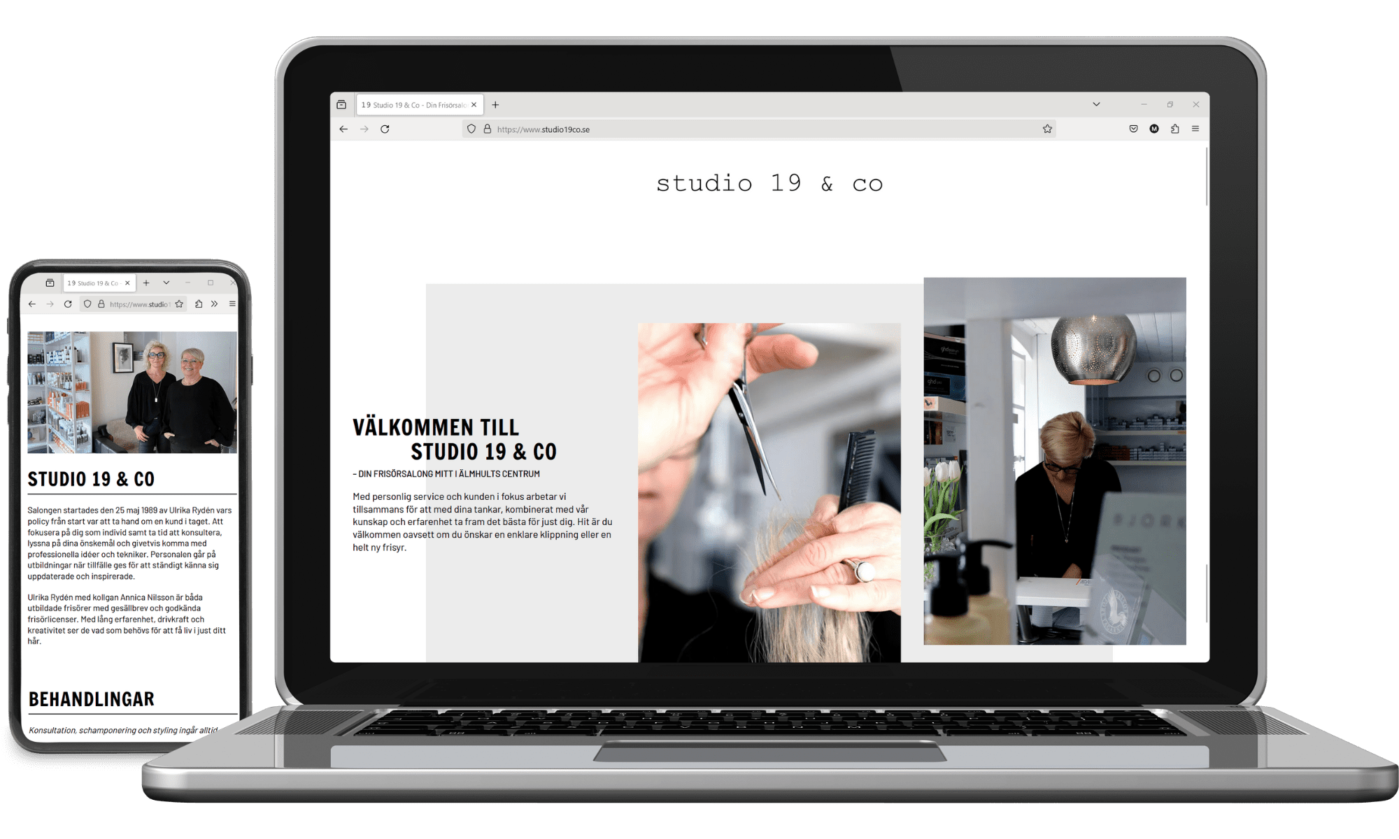 Digitalt visitkort Studio 19 & Co