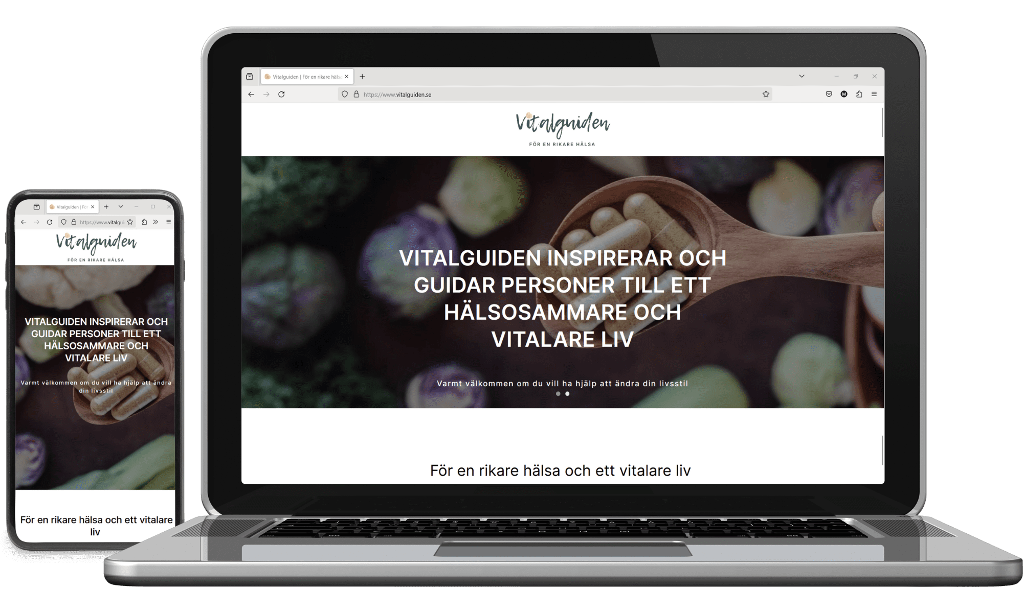 Digitalt visitkort Vitalguiden