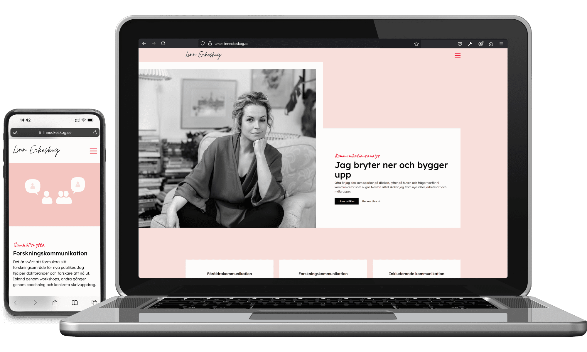 Digitalt visitkort Linn Eckeskog