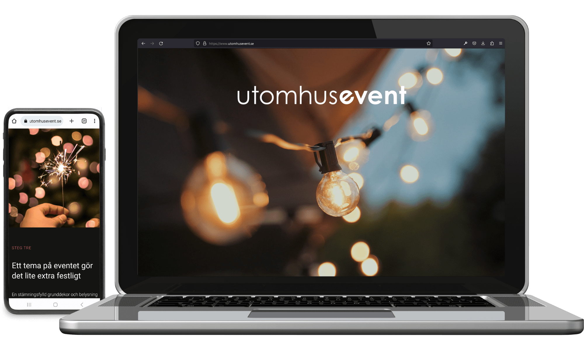 Digitalt visitkort Utomhusevent